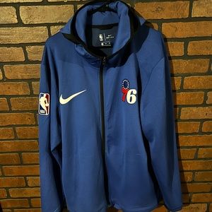 Philadelphia 76ers NBA Therma Flex Blue Showtime Hoodie Size XXL. 🔥🏀🔥
